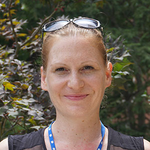 Astrid D. Haase in the lab