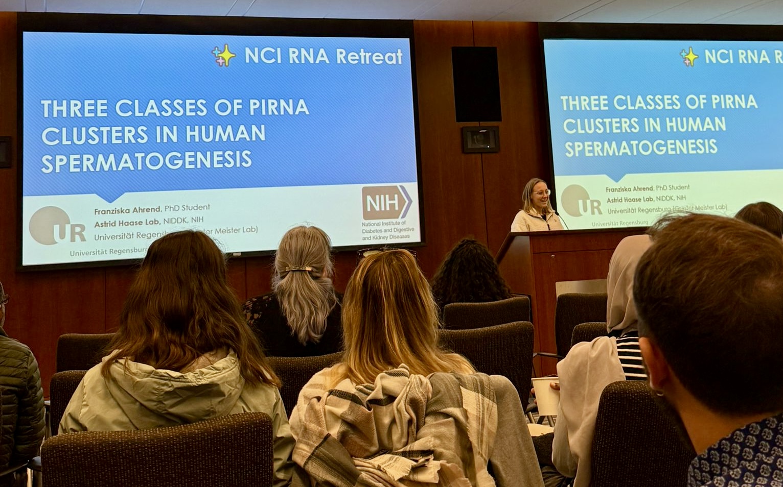 Franziska presenting at NCI RNA Retreat 2024