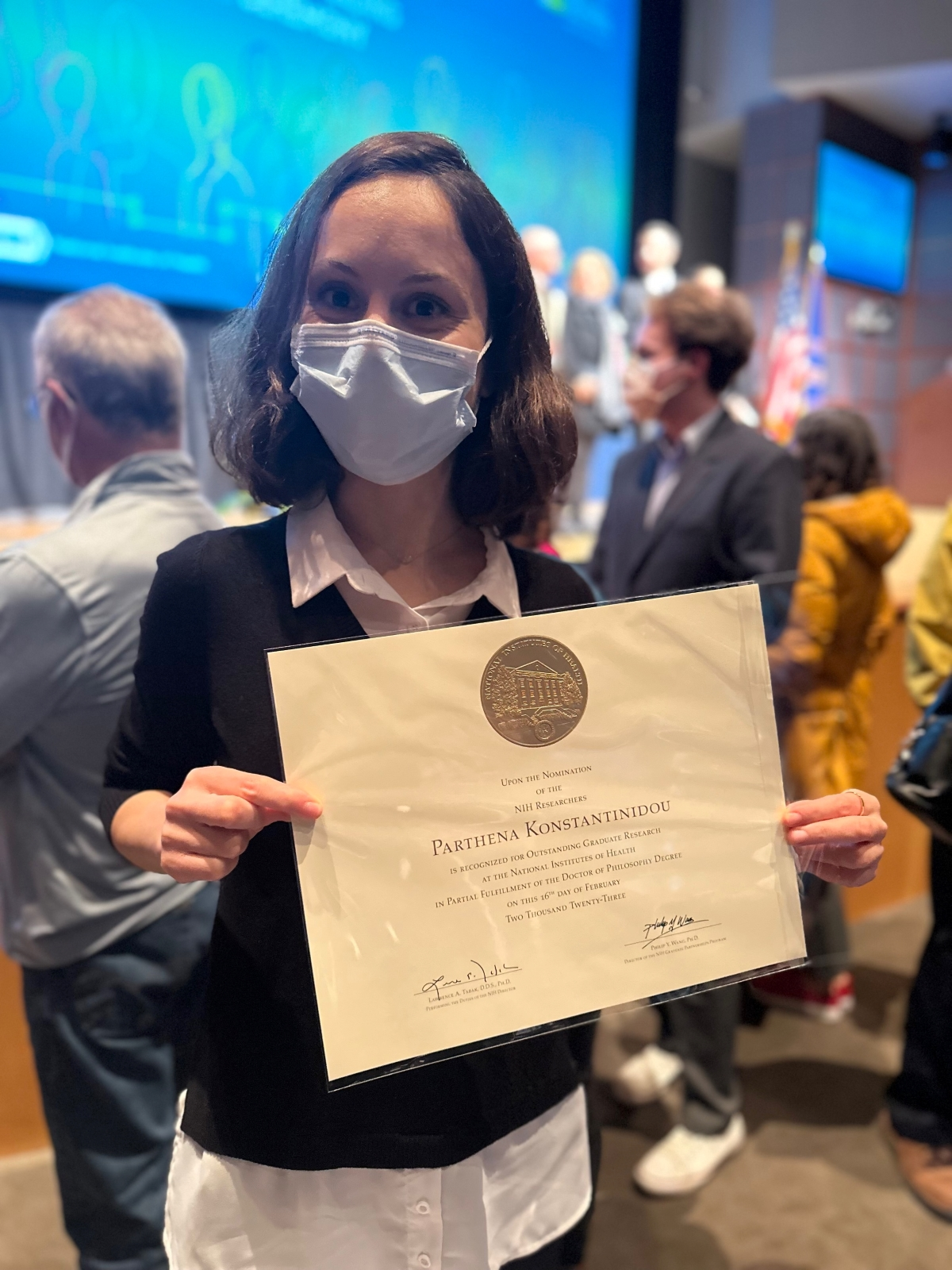 Parthena Konstantinidou at graduation