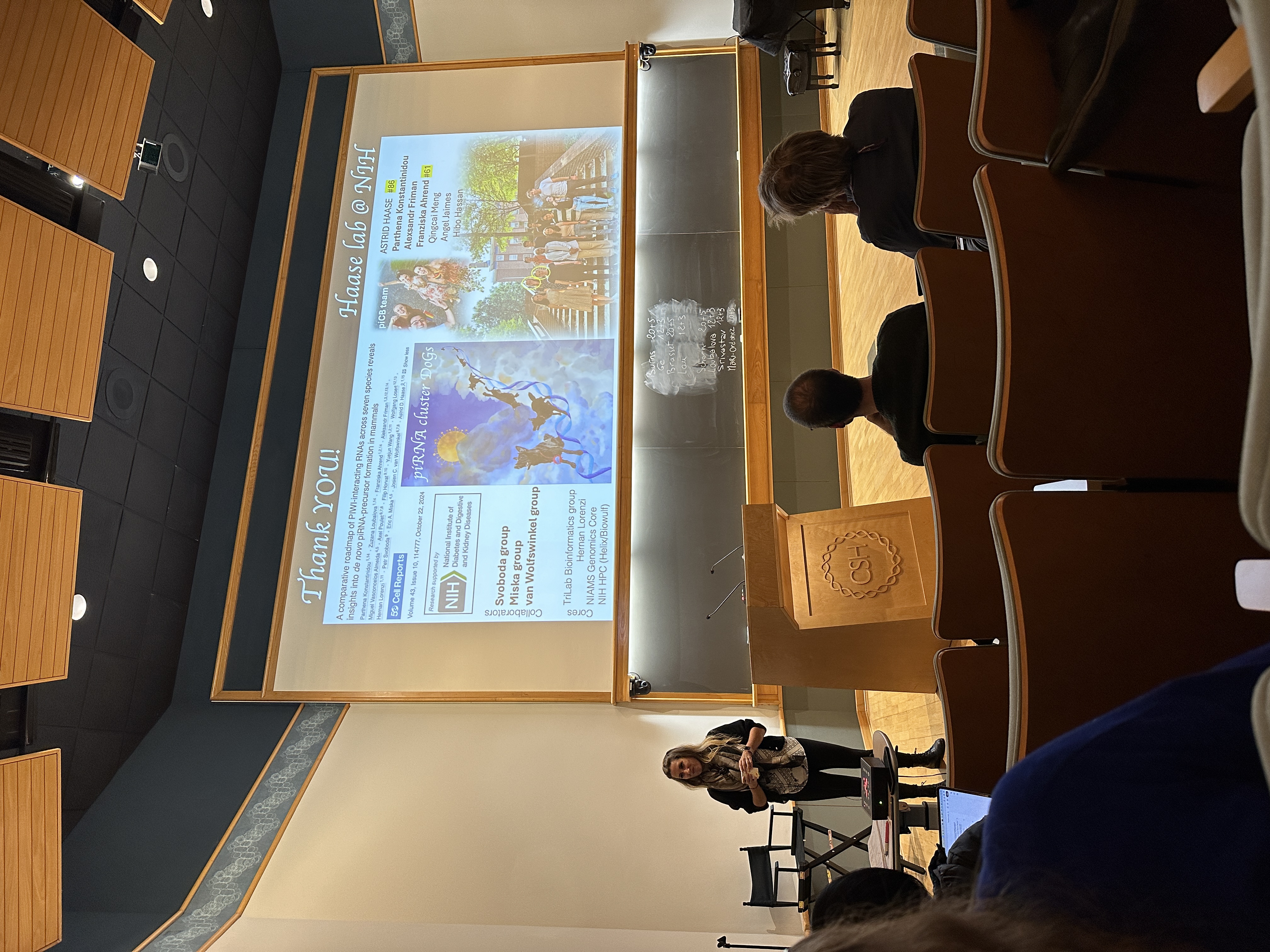 Zuzka presenting at CSHL